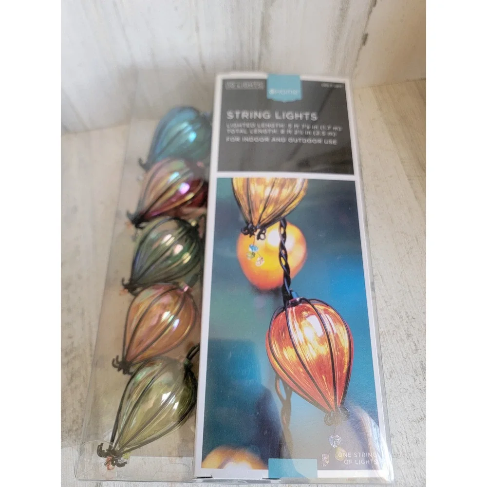 Home NEW string lights hot air balloon rainbow unique decor indoor outdoor